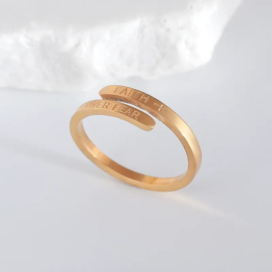 FAITH OVER FEAR Ring